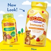 L’il Critters Immune C Daily Gummy Supplement Vitamin for Kids, for Vitamin C, D and Zinc for Immune Support, Orange, Lemon and Cherry Flavors, 60 Gummies