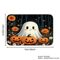 thumbnail image 4 of SPXUBZ Halloween Ghost Pumpkin Non Slip Flannel Floor Mat for Bathroom Kitchen Bedroom Decor 16x24 inch, 4 of 5