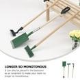 thumbnail image 3 of CIMAXIC 1 Set of Mini House Farm Tools Miniature Outdoor Tools Mini Pounder Spade and Rake Models,4.02"X0.79"X0.31", 3 of 4