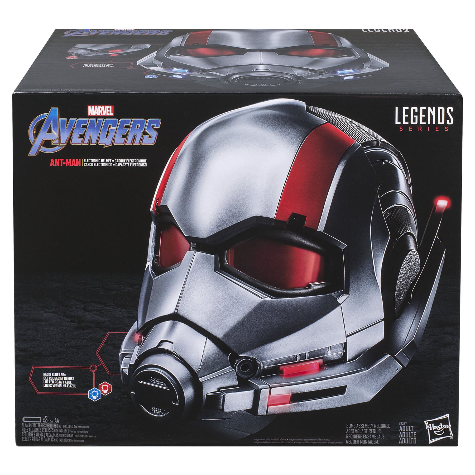 Marvel Legends Series Ant-Man Premium Collector Electronic Helmet, LED Light FX - image 2 of 14