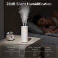 thumbnail image 5 of Humidificador, Mini Portátil Humidificadores 4000 mAh, Bebé Humidificador de Aire, Dos Puertos de Niebla, Parada Automática, Aire Silencioso Humidificador para Auto Home Viajes Oficina-Blanco. Feliz Sencillez, 5 of 5