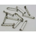 thumbnail image 7 of EOEMY 50 Silver Brooch Pin Back Bar With Safety Catch 25mm Diy Badge Sewing Craft, 7 of 7