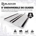 thumbnail image 2 of Black Ice 7' x 10" Snowmobile Trailer Ski Guides for Friction-Free Loading, 8 Pack, 2 of 7