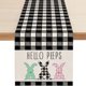 thumbnail image 5 of Easter Day Table Runner Super Soft Tablecloth For Catering Wedding Kitchen Party Holiday Picnic Home Decor 13x72 Inch Long Romantic Heart Art Texture, 5 of 6
