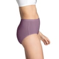 thumbnail image 4 of Fruit of the Loom Women's Breathable Cotton Stretch Brief Panties, Moisture‑Wicking, Full Coverage, Multipacks, Sizes S–3XL, 4 of 12