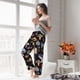 thumbnail image 5 of Balery Mushrooms and Autumn Leaves Pantalones de pijama para mujer, pijamas ultraligeros, pantalones de estar por casa-Large, 5 of 6