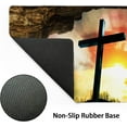 thumbnail image 4 of Jesus Cross Hole Gaming Mouse Pad XL Easter Christ Resurrection Faith Extended Big Large Desk Mat Non-Slip Rubber Base Stitched Edge Long Keyboard Mousepad for PC Computer Laptop,31.5×11.8 in, 4 of 6