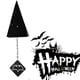 thumbnail image 5 of Campanas de viento navideñas, creativas campanas de viento de hierro forjado con forma de triángulo, colgantes para decoración de patio, 5 of 5