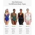 thumbnail image 5 of Body de encaje moldeador con control de abdomen para mujeres, con escote en V, espalda baja y sin mangas, talla 3XL., 5 of 5