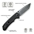 thumbnail image 6 of CIVIVI Brazen Pocket Knife with Clip Folding Knife 3.5 Inch Damascus Blade Black Micarta Handle C2023DS-1, 6 of 6