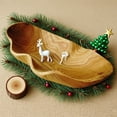 thumbnail image 5 of Handmade Solid Wood Tray, Elegant Wood Fruit Bowl & Storage Tray, Rustic Decorative Bowl for Fruits, Snacks & Appetizer Display, Perfect for Kitchen & Dining Room Rustic Farmhouse Decor, 5 of 9