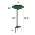 thumbnail image 3 of Bañera para pájaros WiwiIron de 98 cm, desmontable, resistente, verde, 3 of 8