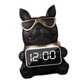 thumbnail image 2 of DOLITY Tissue Box Cover Desk Speaker Bedroom NightStand Digital Alarm Clock Black, 2 of 9