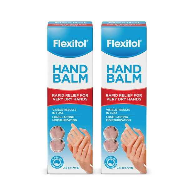 Bálsamo para manos, crema hidratante rica en flexitol con 10% de urea, paquete de 2