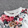 thumbnail image 7 of PatPat Mommy and Me Matching Sweatshirt Set,Floral Print Crewneck Drop Shoulder Long Sleeve T-Shirt Tops Romper for Girls Fall Outfit Clothes, 7 of 7