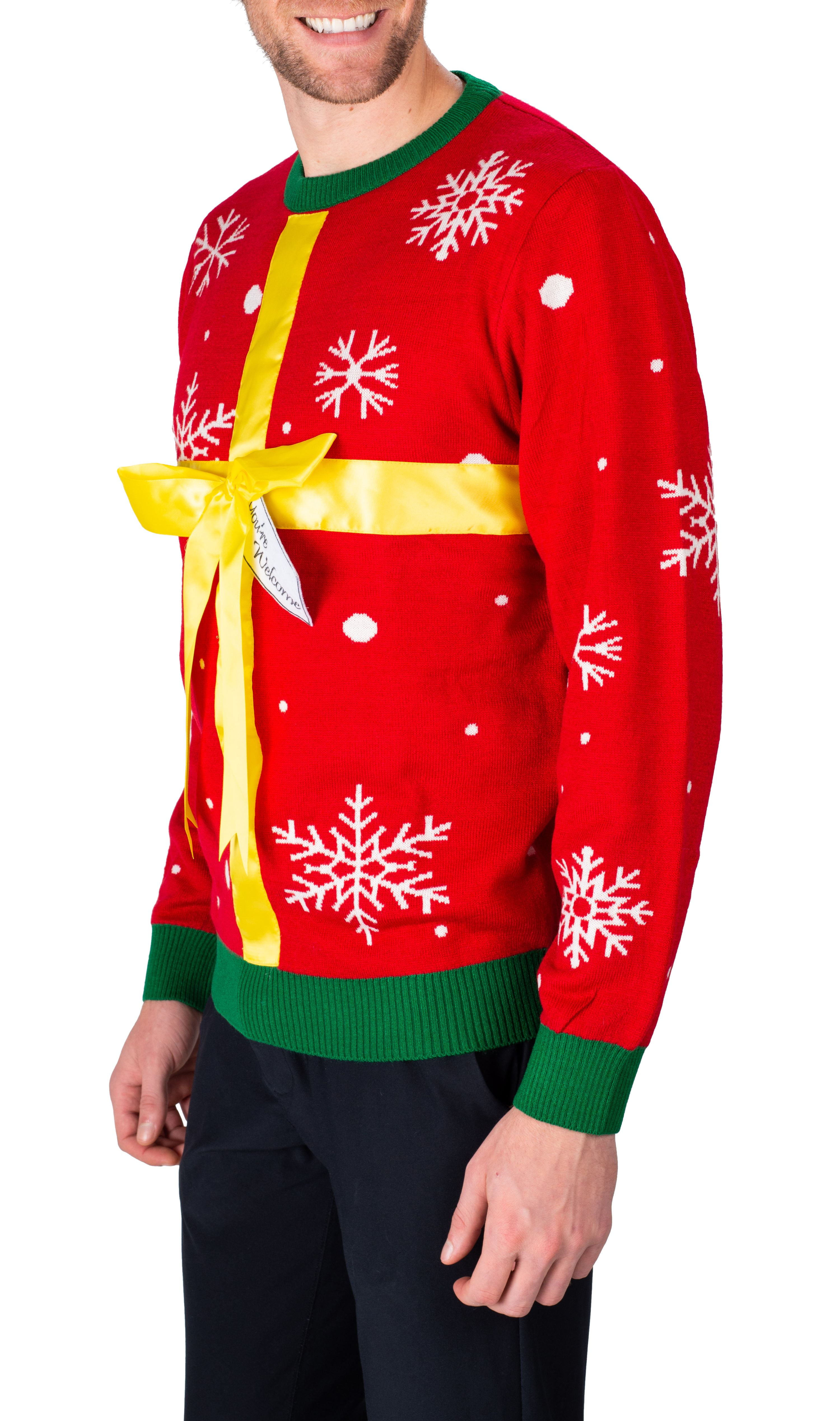 SLEEPHERO Men's Ugly Sweater Winter Holidays Ugly Christmas Sweater Holiday  Party Men's Knit Pullover Sweater with Battery Powered Lights Holiday  Present Medium 