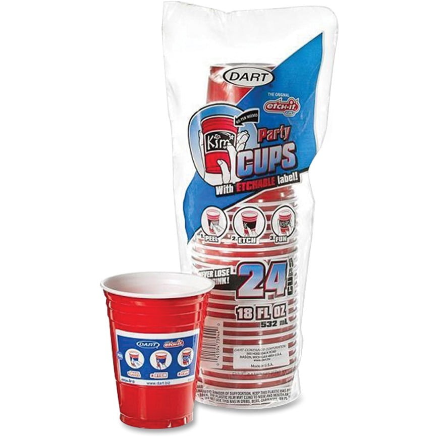 Dart, DCC16ERL24, Cup, 288 / Carton, Red, 18 fl oz