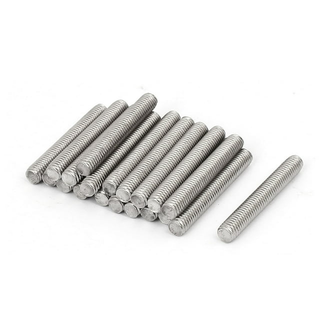 Unique Bargains M5 x 35mm Acier Inoxydable 304 Tige Entièrement Filetée 20 Pcs