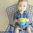 thumbnail image 3 of GoSili Straw Cup 8oz. Sea/Lime, 3 of 7