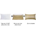 thumbnail image 4 of Home Soft Things Jacquard Pillow Shell 2 Piece Set - Chevron - Taupe - 14" x 26" LUMBAR, 4 of 4