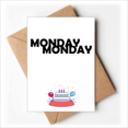 thumbnail image 1 of Stylish Characters Monday Happy Birthday Greeting Cards Envelopes Blank, 1 of 3