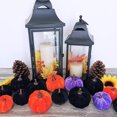 thumbnail image 4 of Calabaza de Halloween TITOUMI, paquete de 12 calabazas de terciopelo para decoración de otoño, pequeñas calabazas artificiales, decoraciones de mesa de Halloween para el hogar, Acción de Gracias,, 4 of 8