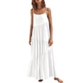 thumbnail image 6 of TIHLMK Summer Maxi Dresses for Women Womens Summer Casual Loose Dress Strap Beach Long Maxi Summer Dresses For Women Gift for Women, 6 of 7