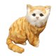 thumbnail image 4 of Gatos de peluche realistas CUTICAT juguetes de dibujos animados Gato de peluche amarillo, 4 of 8