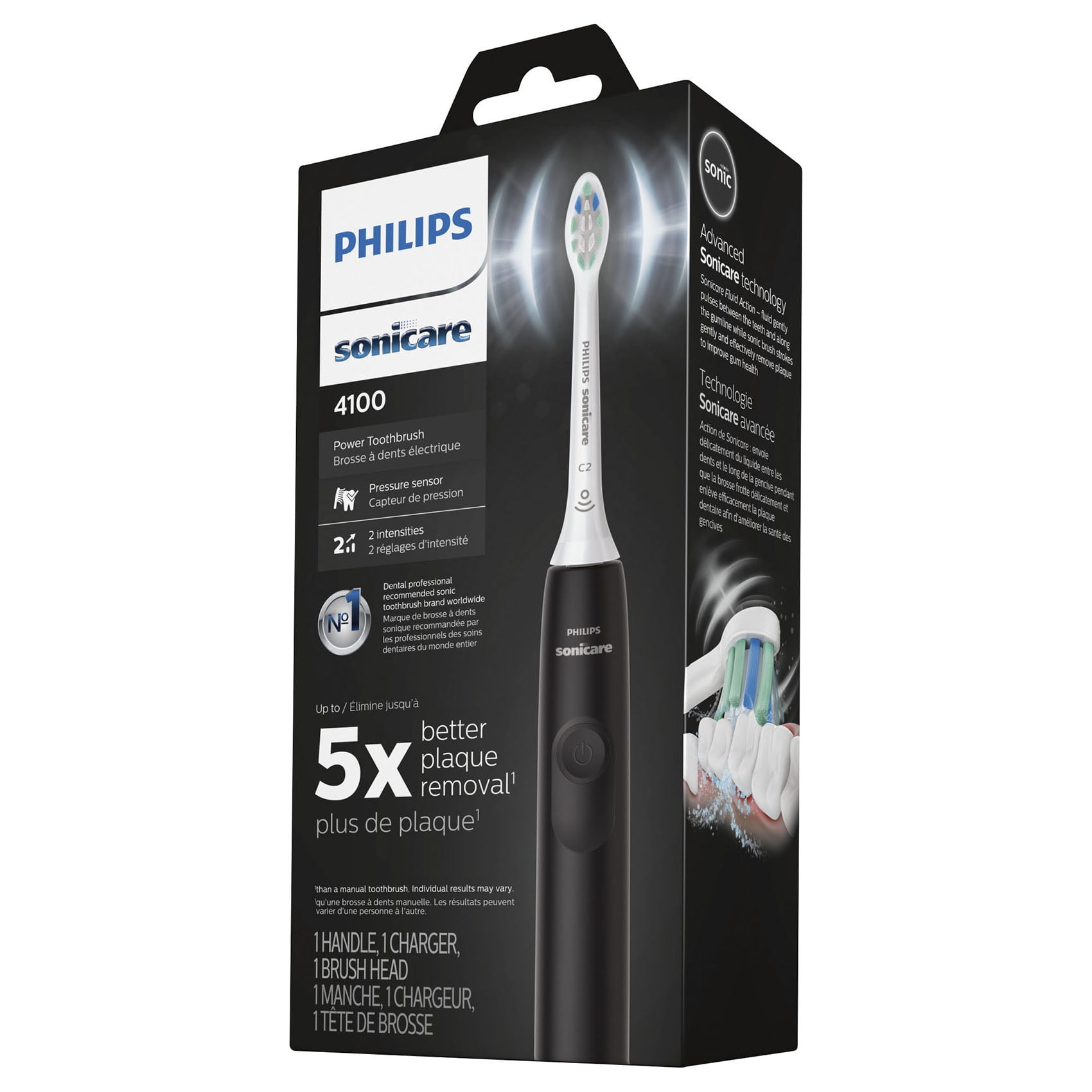Philips Sonicare 4100 Electric Toothbrush, Rechargeable with