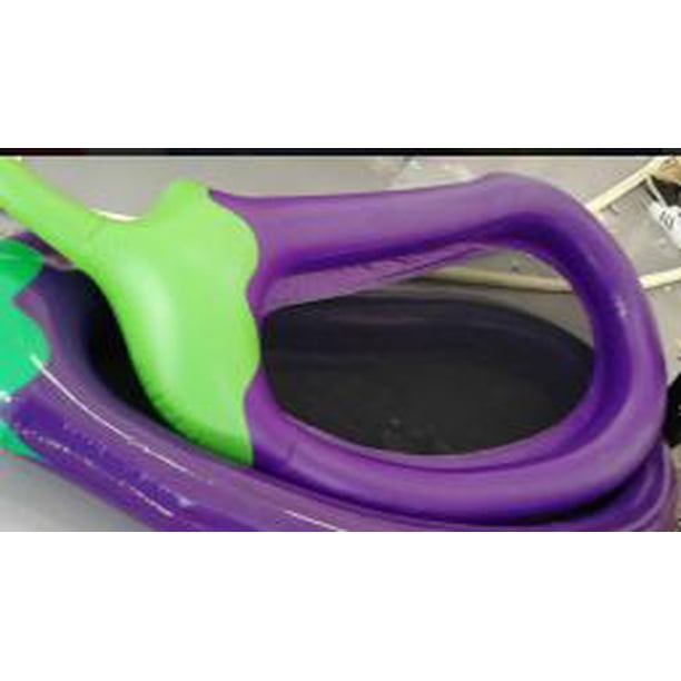 Outdoor Swimming Inflatable Lounge Float ,Giant Purple Eggplant Pool ...
