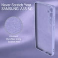 thumbnail image 6 of Slim Liquid Silicone Case for Samsung Galaxy A35 5G,with Scratch-Resistant Microfiber Lining Shockproof Soft Silicone Protective Case for Samsung Galaxy A35 5G (Purple), 6 of 7