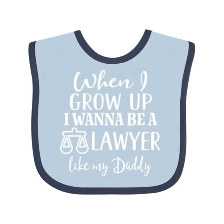

Inktastic Future Lawyer Like Daddy Gift Baby Boy or Baby Girl Bib
