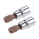 thumbnail image 5 of Uxcell Zócalo de broca hexagonal métrica estándar de 10 mm con conducción de 3/8 pulgadas, acero S2 y Cr-V, paquete de 2, 5 of 5