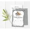 thumbnail image 4 of Inkdotpot 30Jungle Animals Baby Shower Invitation Cards Gender Neutral Fill In Blank Invites, 4 of 6