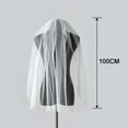 thumbnail image 5 of KUNGUGU Glitter Bride Wedding Veil (Women, Girls), White, 5 of 9
