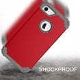 thumbnail image 7 of JTCASES for iPhone 7 / 8 / SE 2022 & 2020 Case, Drop Resistant Corners, Wireless Charging, Heavy Duty Shockproof Hybrid Hard PC Bumper, Camera Protection, Skin-feel Anti-scratch Tough Cover, Red, 7 of 7