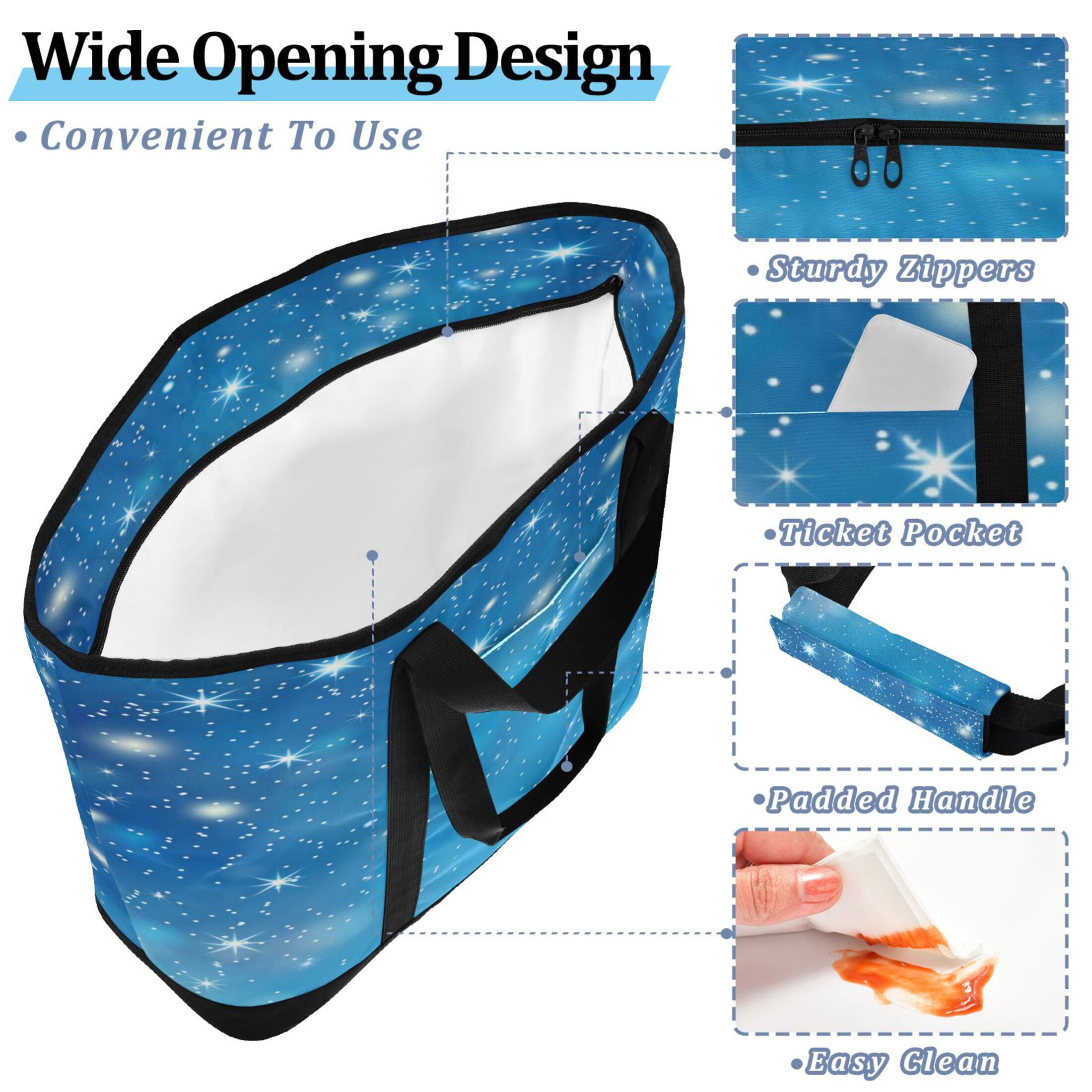 Large Hand-held Ice Pack Picnic Bag Insulation and Refrigeration Suitable for Shopping Picnics and Camping Shining Star