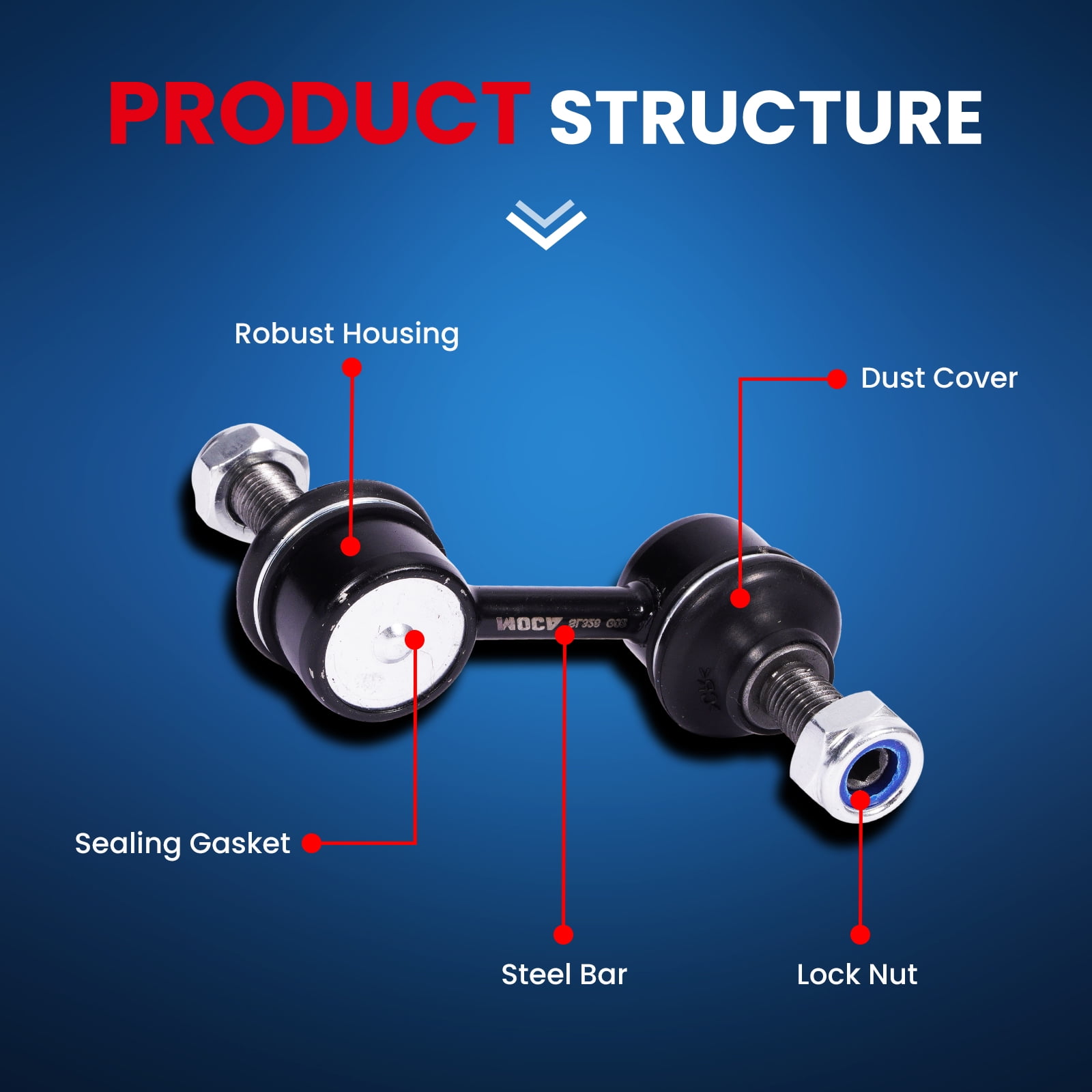MOCA AUTOPARTS 2 Pcs Front Sway Bar Link Kit Fit for 03-13 Subaru Forester 2.5L & 08-11 Subaru Impreza 2.0L & 05-09 Subaru Outback 3.0L