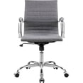 thumbnail image 3 of Interion Conference Room Chair with Mid Back & Fixed Arms Fabric Gray, 3 of 4