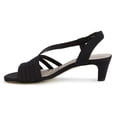 thumbnail image 4 of Ros Hommerson Lettie Women Adjustable Heel Strap Sandal In Black Micro, 4 of 7