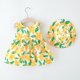 thumbnail image 3 of Vestido de princesa con estampado floral sin mangas y sombrero para niñas pequeñas, 3 of 8