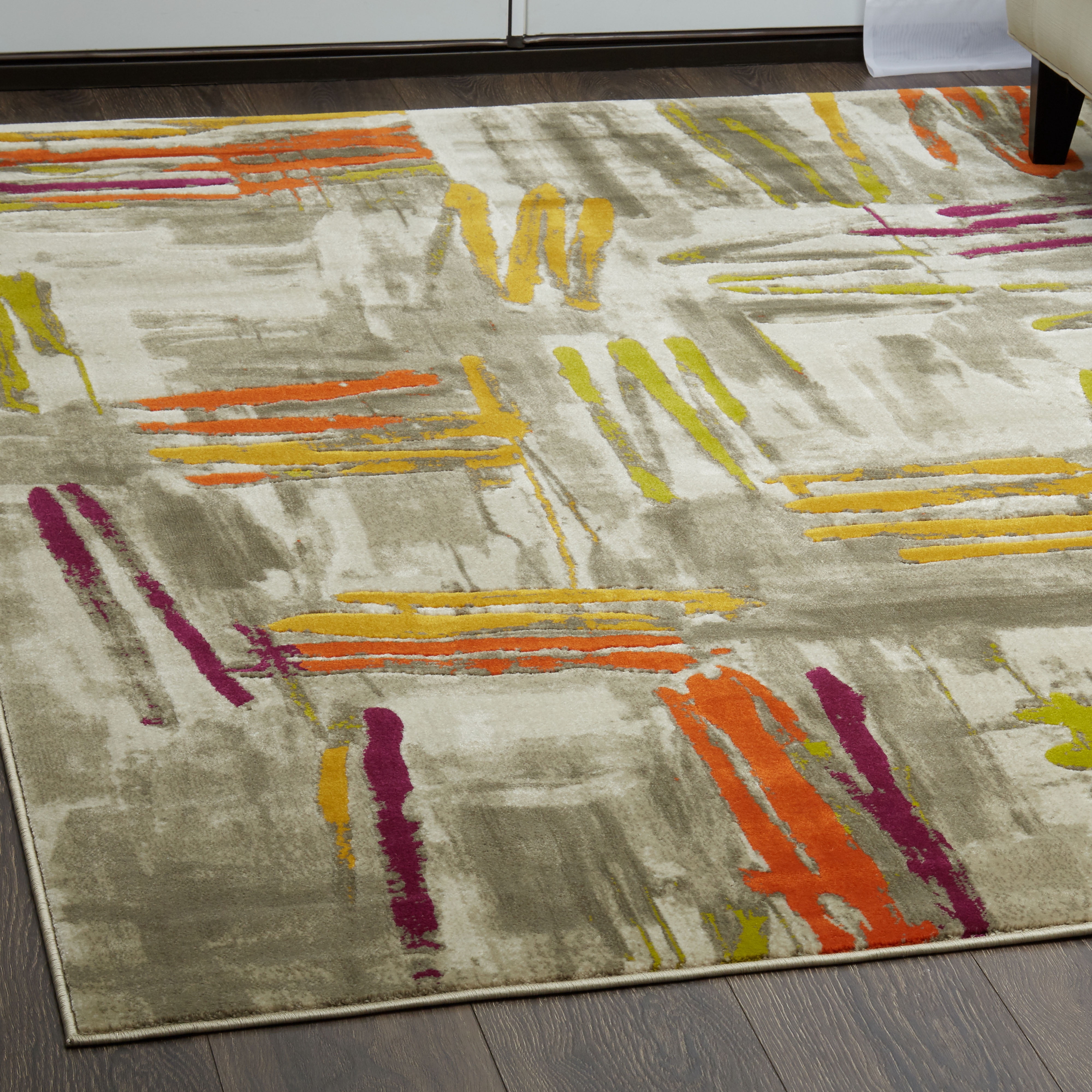 Home Dynamix Catalina Bismark Contemporary Geometric Area Rug, Grey/Black, 7'10"x10'2"