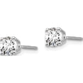 thumbnail image 2 of 14K White Gold Lab Grown Diamond 2/3Ctw Vs/Si, D E F, Screw Back Earrings Made In United States em1006s-066-wld, 2 of 5