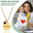 thumbnail image 1 of Ohmyroo Delicate Mirror Titanium Steel Engraved Necklace Personalized Round Pendant Birthday Gift For Family, 1 of 9