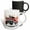Multicolor, variant on 3drose, Thou Shalt Rod Banner, Wheelies, Smoke and Flames, 11oz Two-tone Yellow Mug