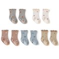 thumbnail image 1 of S Calcetines para bebé niña Calcetines con borde peplum para bebé Calcetines con borlas para bebé Calcetines lindos de malla de verano de algodón, xs, 1 of 5