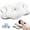 White X, variant on Alupssuc Cervical Neck Pillows, Memory Foam Pillow with Cooling Silk Case for Neck & Shoulder Pain Relief, Side & Back & Stomach Sleepers