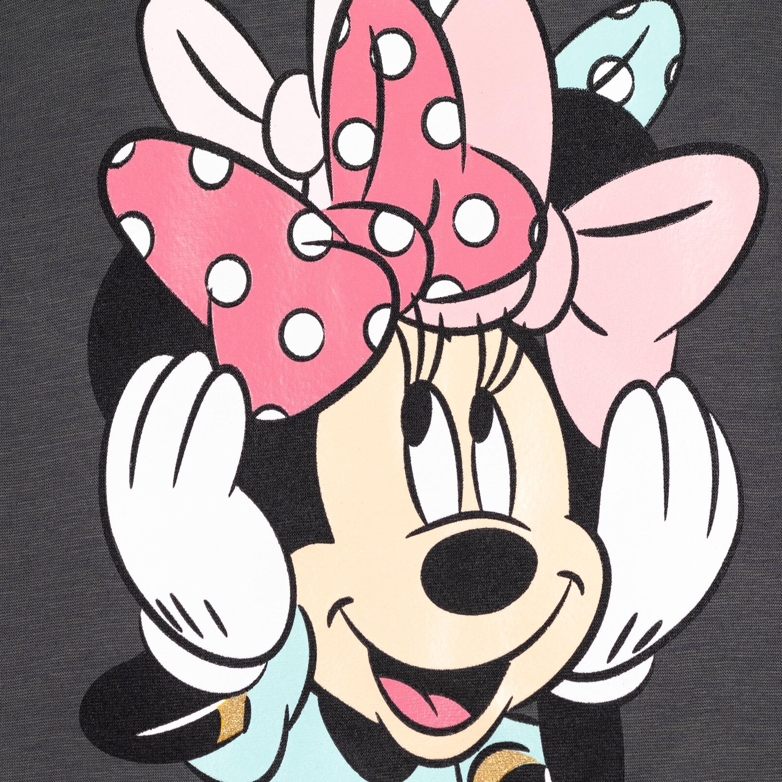 Disney Minnie Mouse Baby Girls' 2-Piece Fleece Sweatshirt and Pants Set Cool Grey Minnie