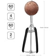 thumbnail image 2 of Small Cookie Scoop Set Include TSP / TSP / TSP Cookie Dough Scoops Ice Cream Scoopers Stainless Steel Cookies Scoops for Baking Good Soft Grips Quick Trigger Release, 2 of 9