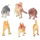 thumbnail image 1 of 6 Pcs Dinosaur Toys Set Plastic Assorted Dinosaur Models with Stegosaurus Triceratops for Kids 3 Years Old and Up6 Pcs Hollow Dinosaur, 1 of 4